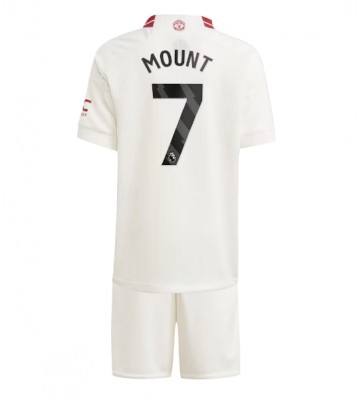 Manchester United Mason Mount #7 Replica Third Stadium Kit for Kids 2023-24 Short Sleeve (+ pants)